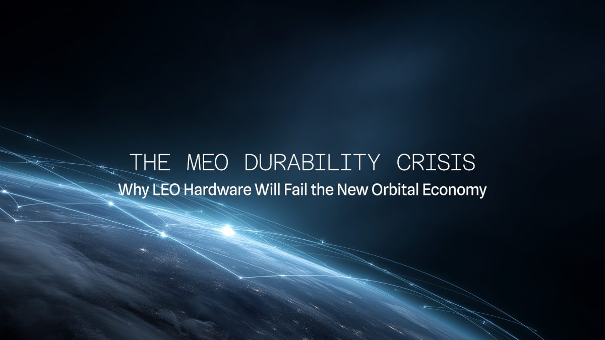 The MEO Durability Crisis: Why LEO Hardware Will Fail the New Orbital Economy